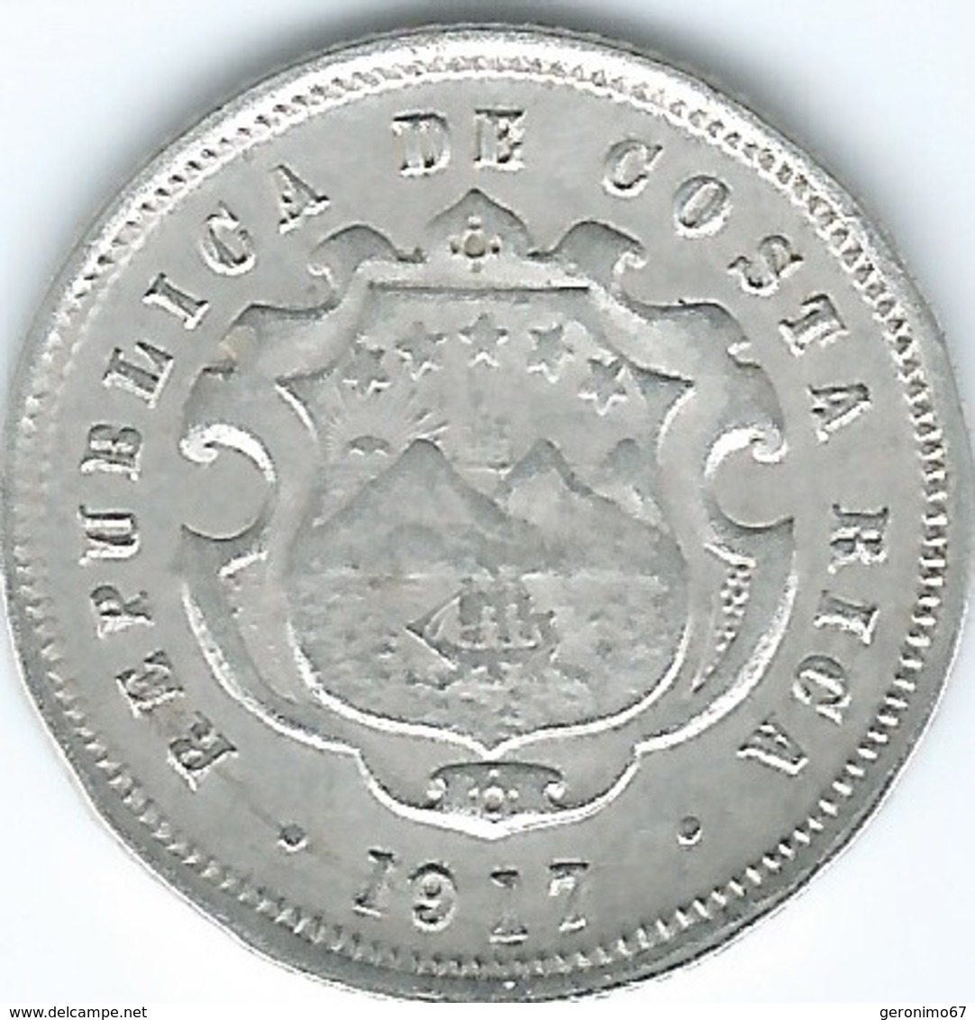 Costa Rica - 1917 - 10 Centavos - KM148 - Costa Rica