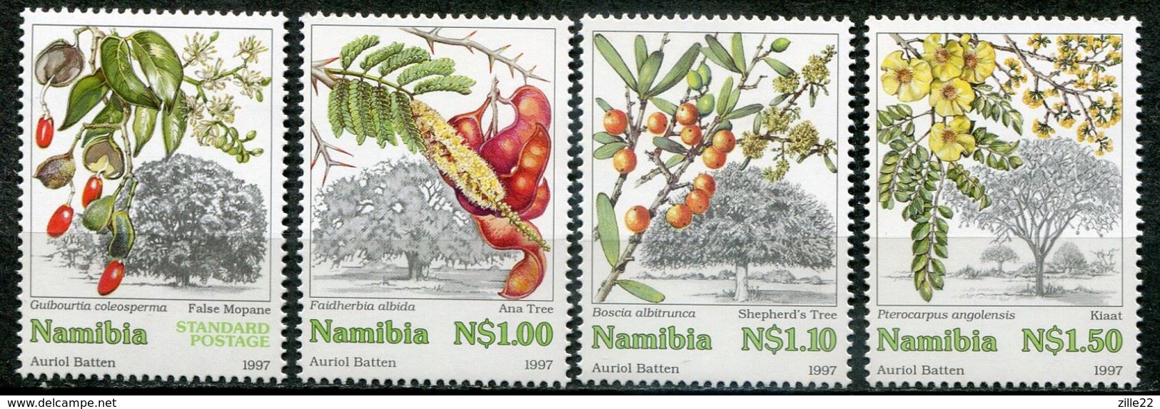 Namibia Mi# 867-70 Postfrisch/MNH - Flora Trees - Namibië (1990- ...)