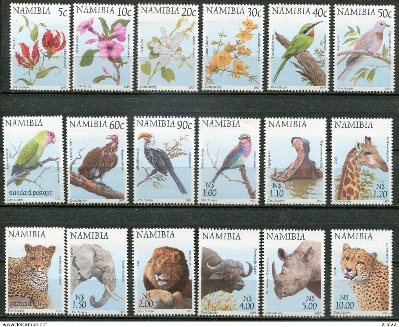 Namibia Mi# 876-93 Postfrisch/MNH - Flora And Fauna - Namibia (1990- ...)