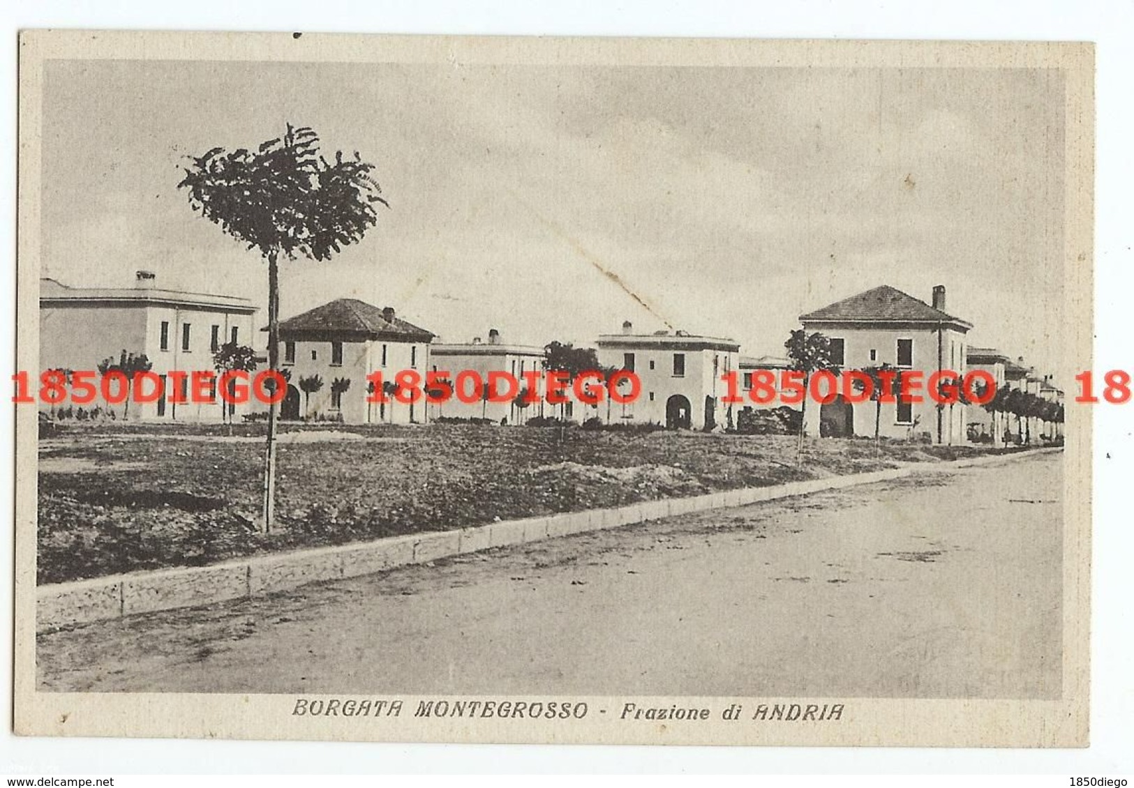 BORGATA MONTEGROSSO - FRAZIONE DI ANDRIA F/PICCOLO VIAGGIATA 193? ANIMATA - Andria