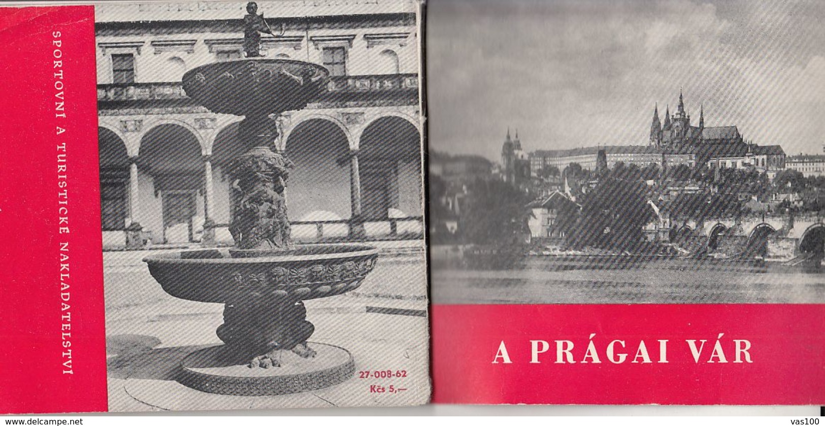 7913FM- TOURISM BROCHURES, PRAGUE FORTRESS, CASTLE, HUNGARIAN LANGUAGE, 80 PAGES, 1960, CZECHOSLOVAKIA - Dépliants Touristiques