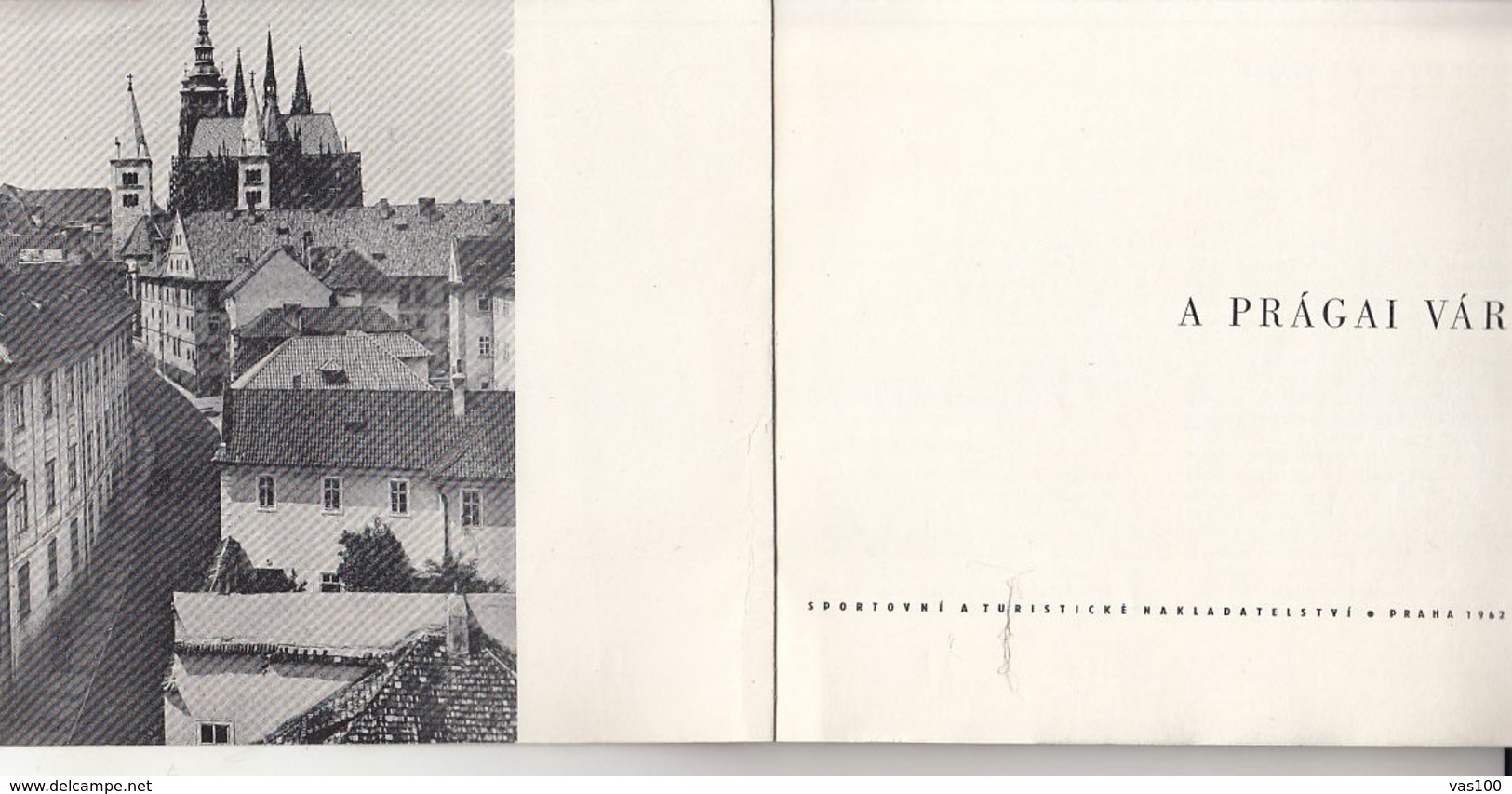 7913FM- TOURISM BROCHURES, PRAGUE FORTRESS, CASTLE, HUNGARIAN LANGUAGE, 80 PAGES, 1960, CZECHOSLOVAKIA - Dépliants Touristiques