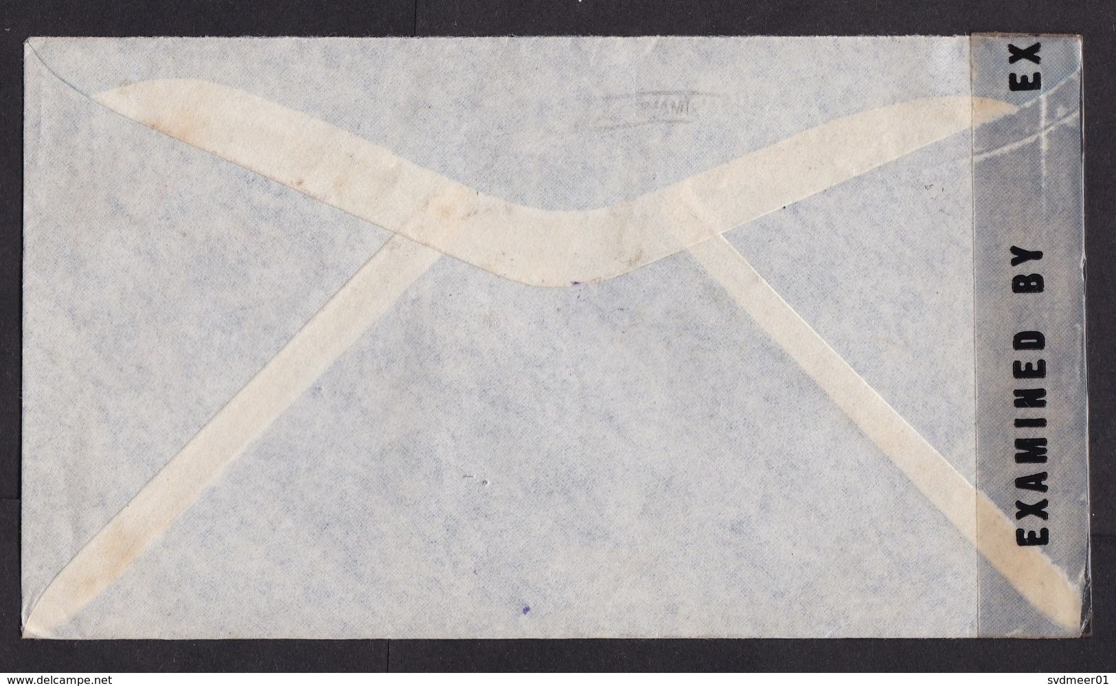 Guatemala: Airmail Cover To France, 1945, 3 Stamps, Censored, Censor Tape, Cancel Jusqu'a New York, Bank (traces Of Use) - Guatemala