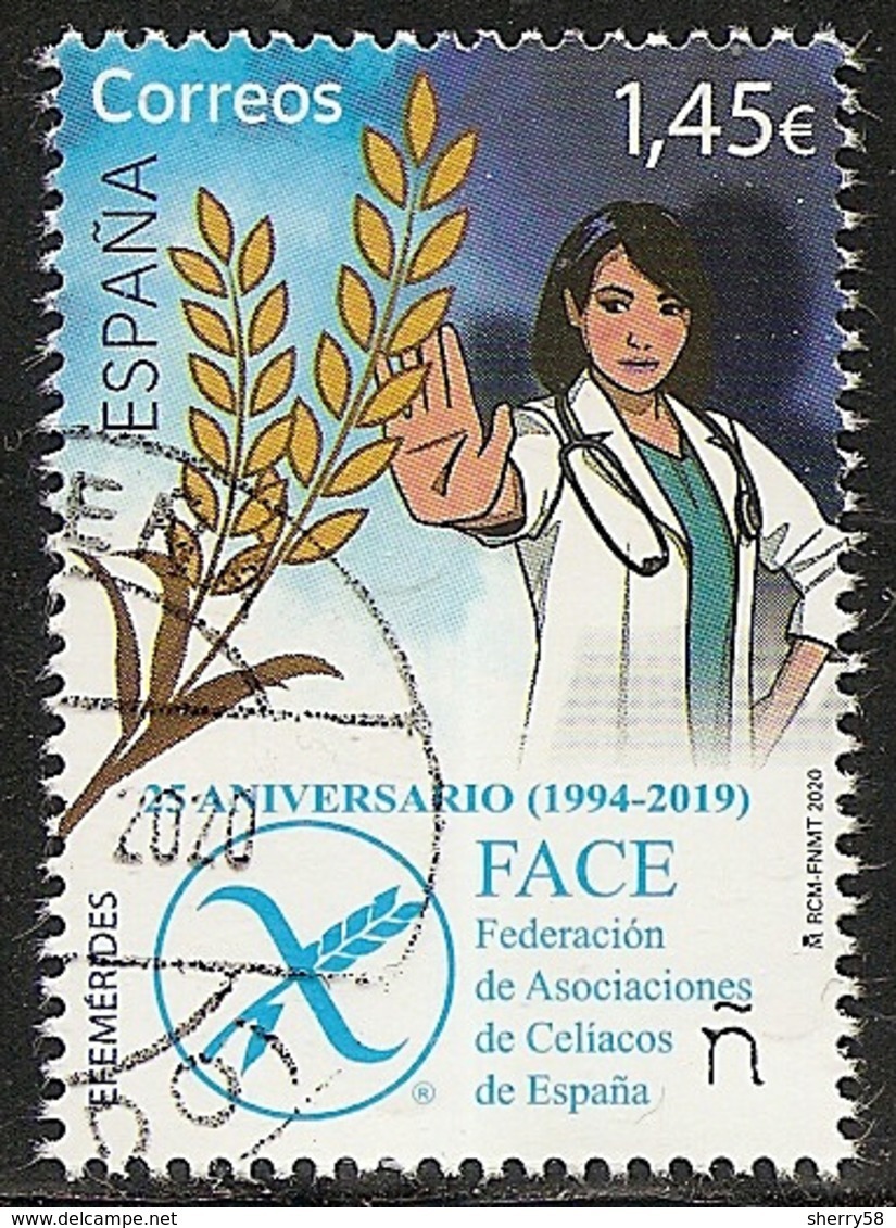 2020-ED. 5387 -25 Aniversario FACE. CELIACOS- USADO - Gebraucht