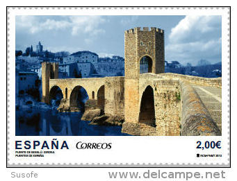 España 2013 Edifil 4794 Sello ** Puente Besalú (Gerona) 2,00€ Spain Stamps Timbre Espagne Briefmarke Spanien Francobolli - Nuovi