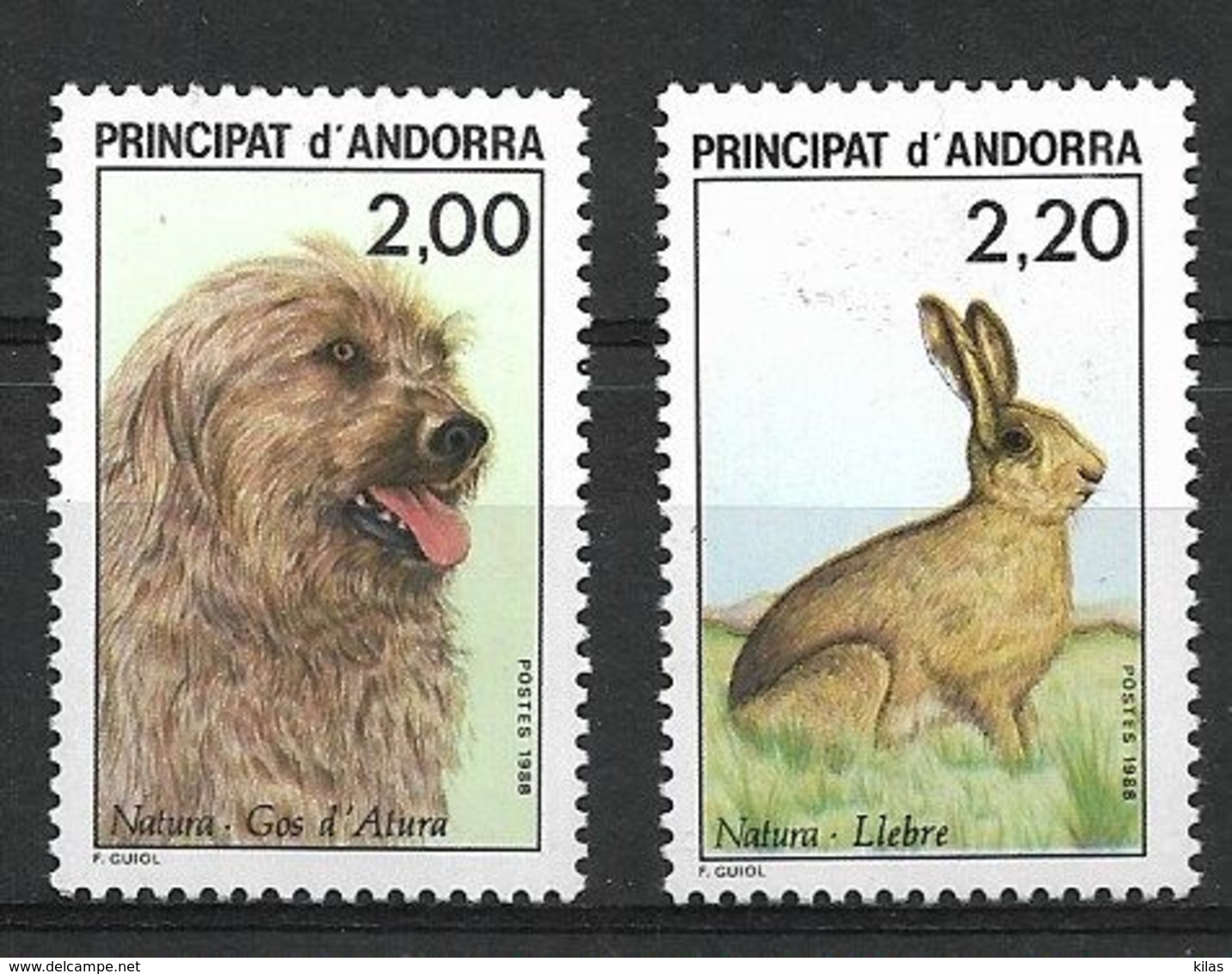 ANDORRA 1988 DOGS  MNH - Honden