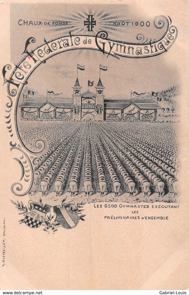 Fête Fédérale De Gymnastique De 1900. La Chaux-De-Fonds - 6500 Gymnastes - Autres & Non Classés