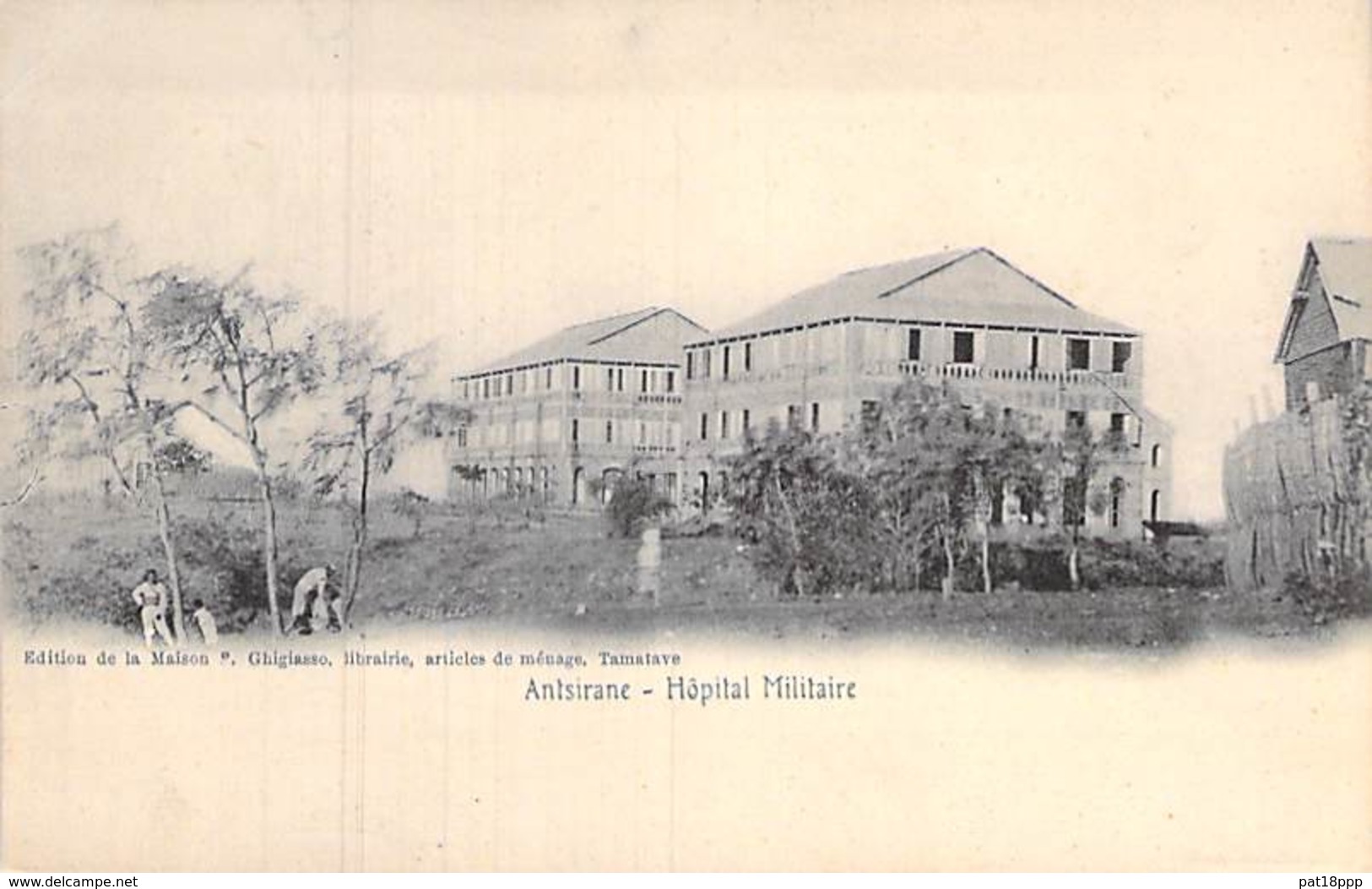 MADAGASCAR - ANTSIRANE : L'Hopital Militaire - CPA Animée - Madagasikara Madagaskar - MILITARIA - Madagascar