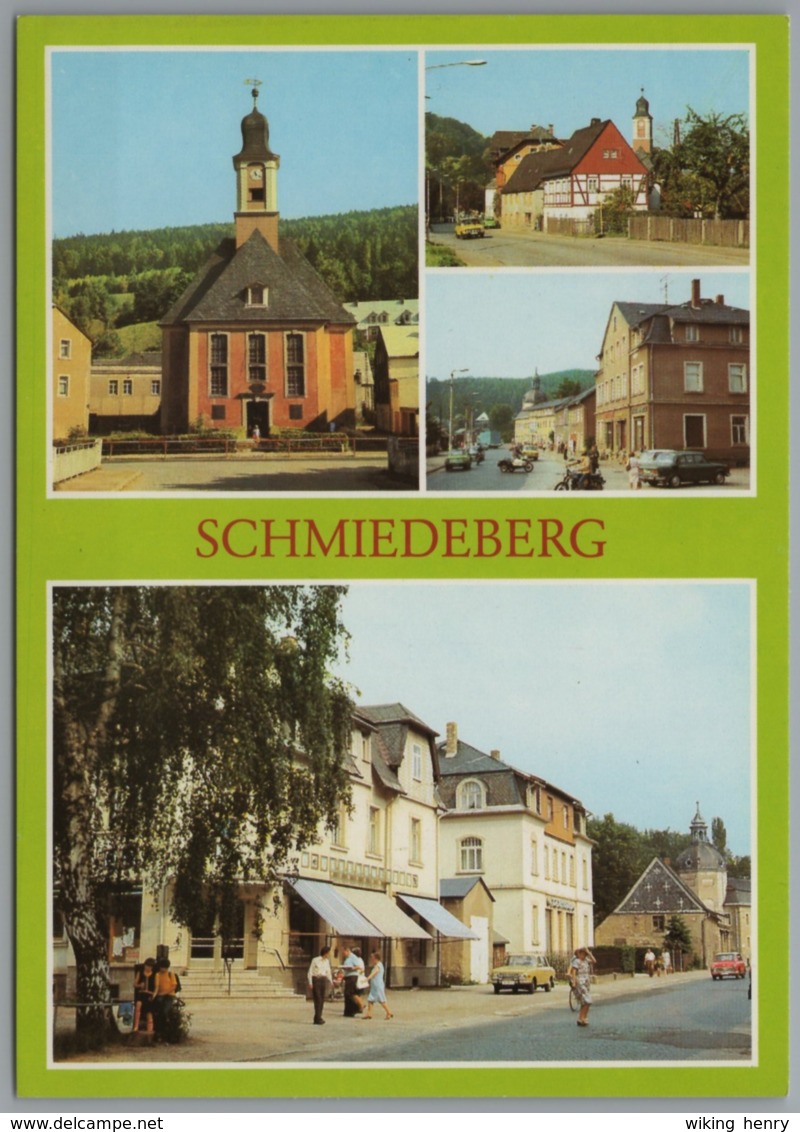 Dippoldiswalde Schmiedeberg - Mehrbildkarte 1   Dreifaltigkeitskirche Und Altenberger Straße - Dippoldiswalde