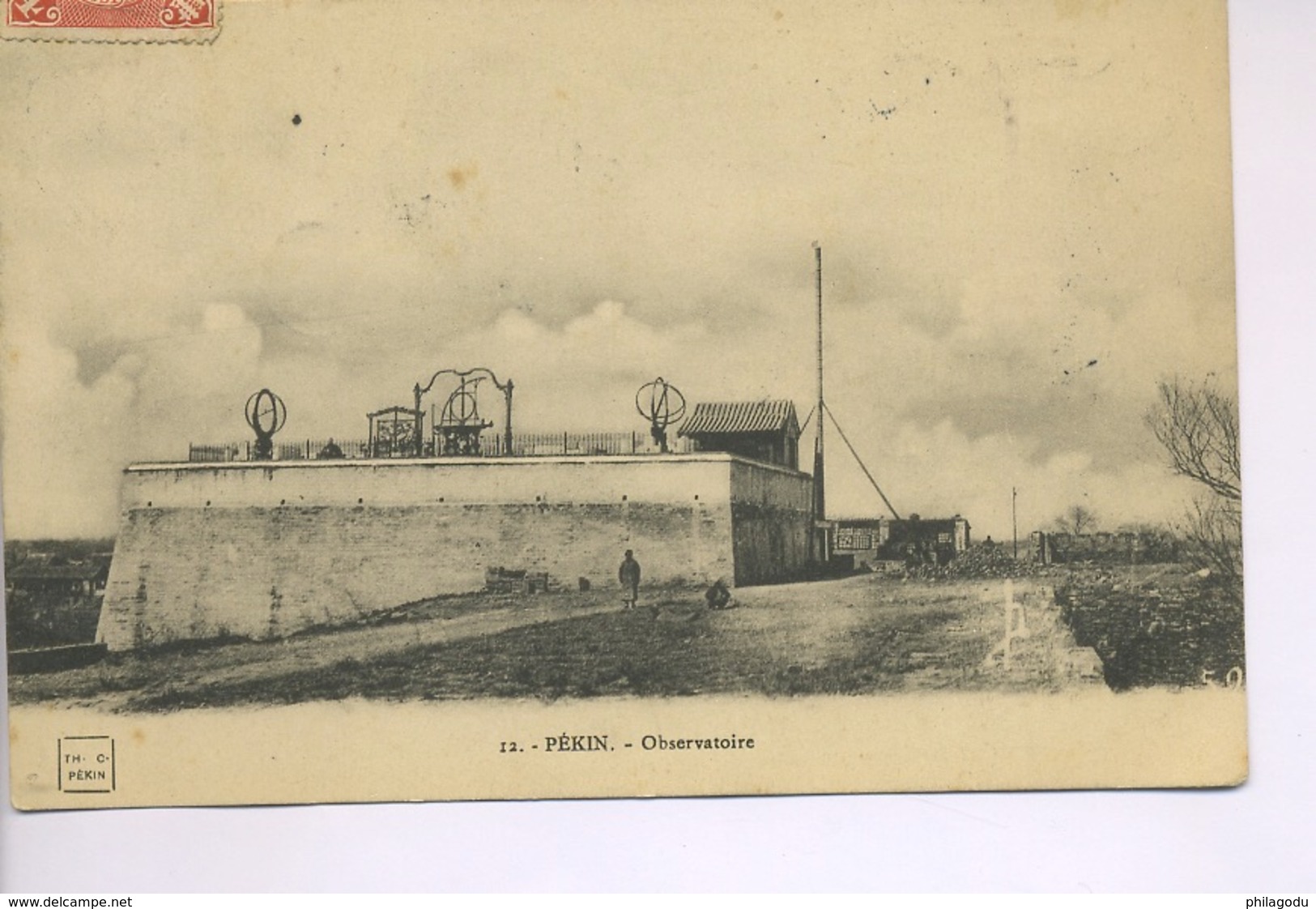 PEKIN. Observatoire   Circule Vers Belgique Via Sibérie.  6 NOV 1911.  Ø Tientsin Poste Française - China