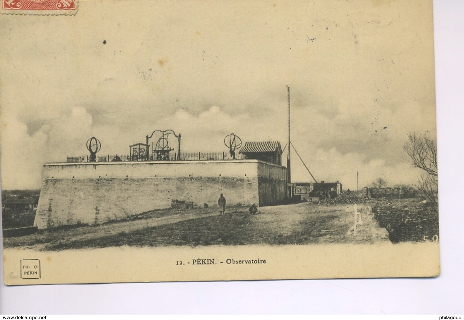 PEKIN. Observatoire   Circule Vers Belgique Via Sibérie.  6 NOV 1911.  Ø Tientsin Poste Française - Chine