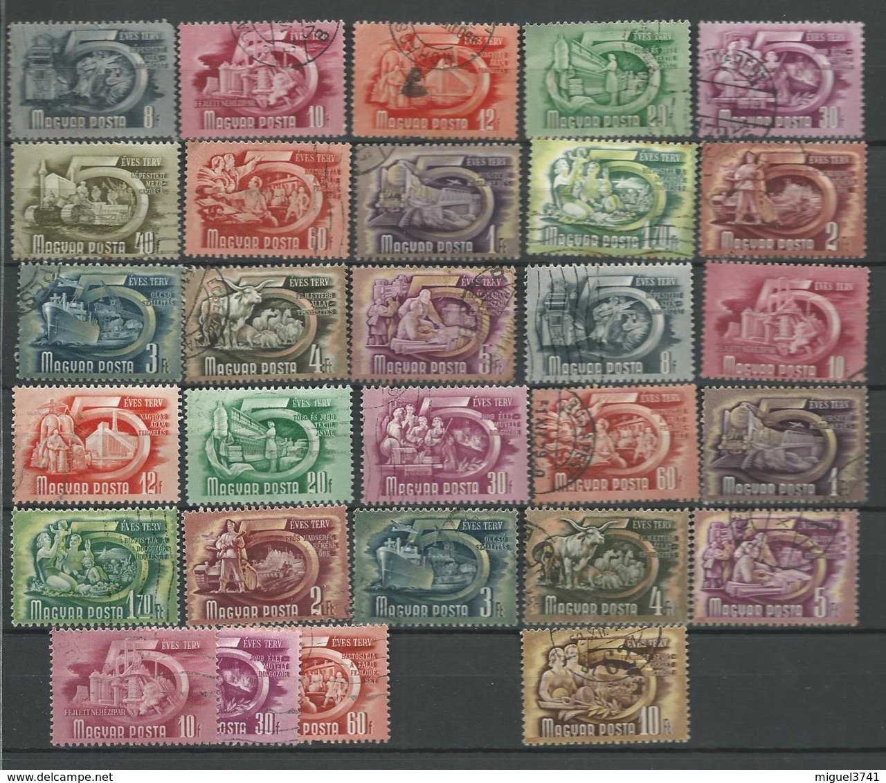 HONGRIE 1950 - 26 Timbres - LOT   32 Oblitere - Usati