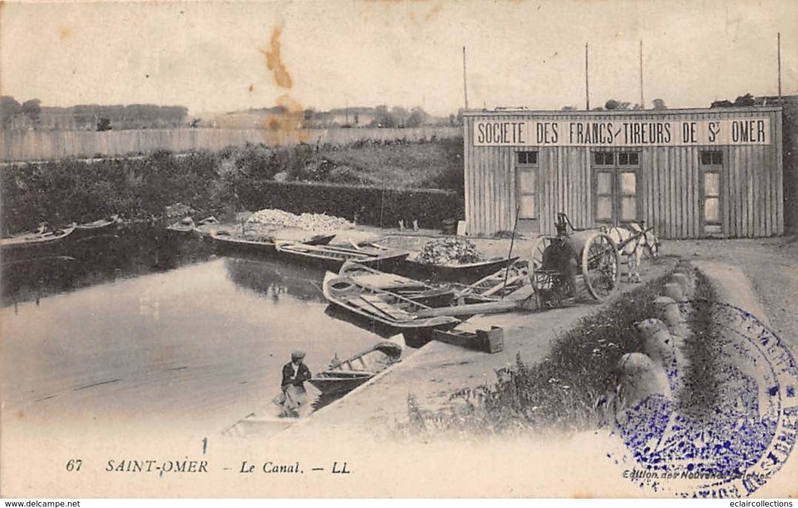 Thème Sport Tir  :     Société Des Francs Tireurs De       Saint Omer     62          (voir Scan) - Shooting (Weapons)