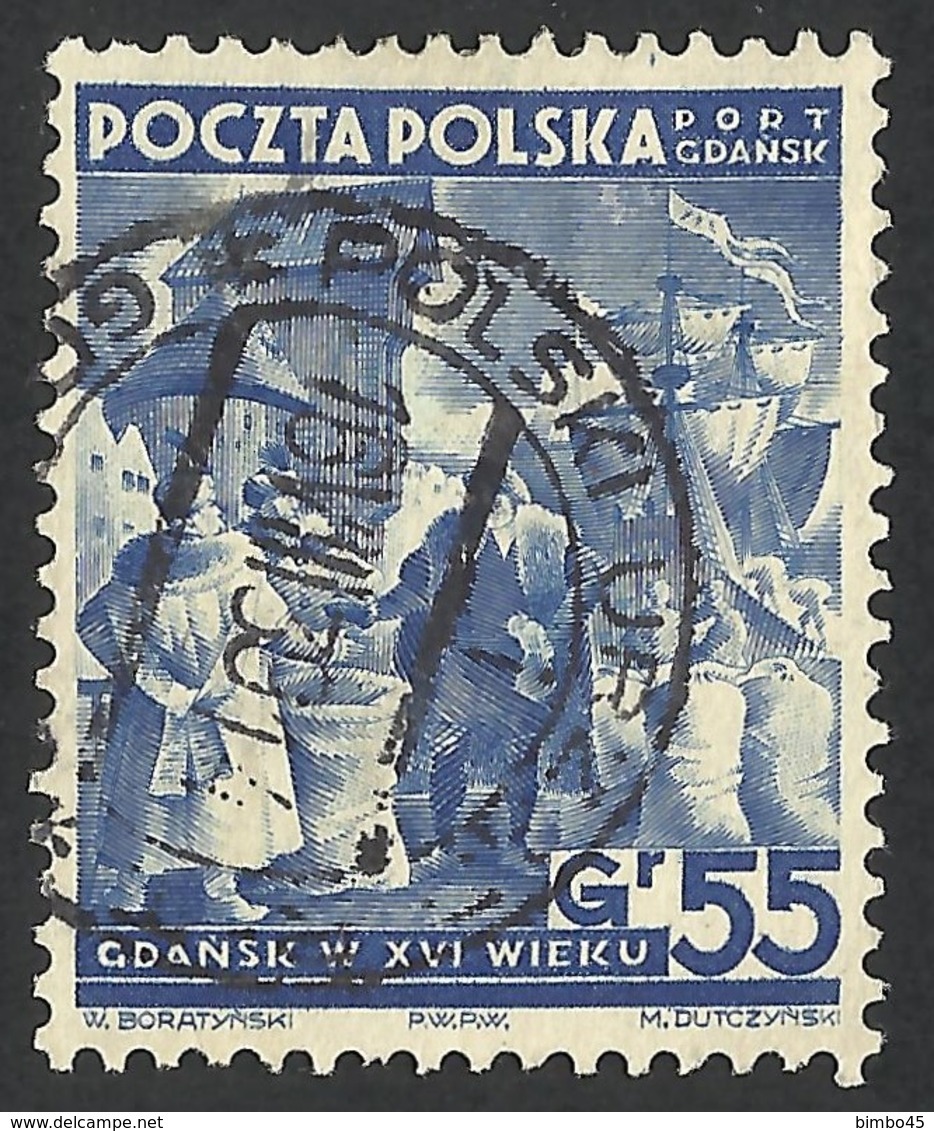 -POLAND / POLSKA -- PORT GDANSK--1938 - Occupazioni