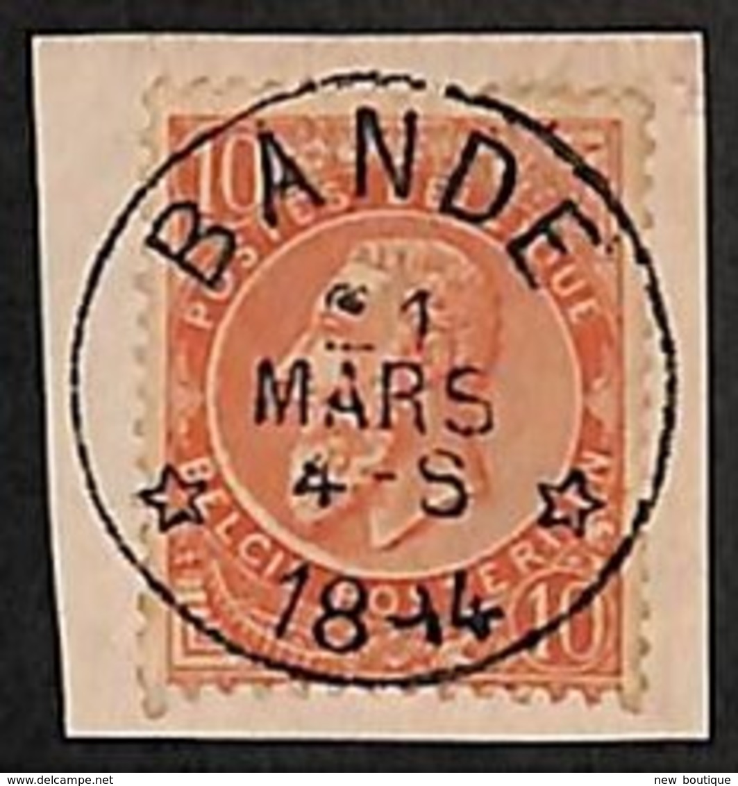 NB - [812481]TB//O/Used-BELGIQUE 1894 - N° 57, 10c Rouge-brun, Sur Fragment, *BANDE*, Coba +8, Obl Concours, Relais, éto - Sellos Con Estrellas