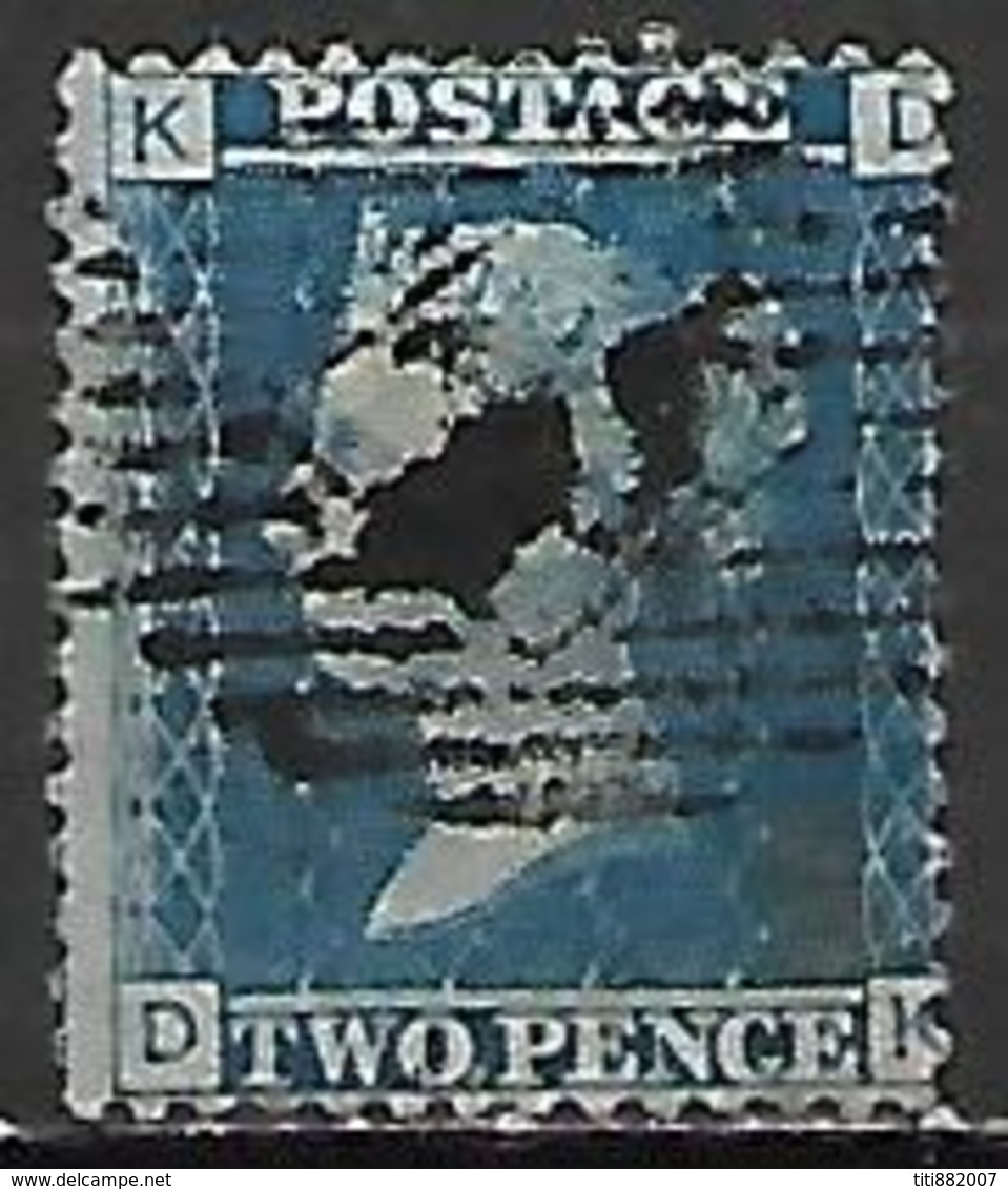 GRANDE BRETAGNE  /  U.K.     .1858    .Y&T N° 27 Oblitéré.   .planche 9.  Cote 12 € - Used Stamps