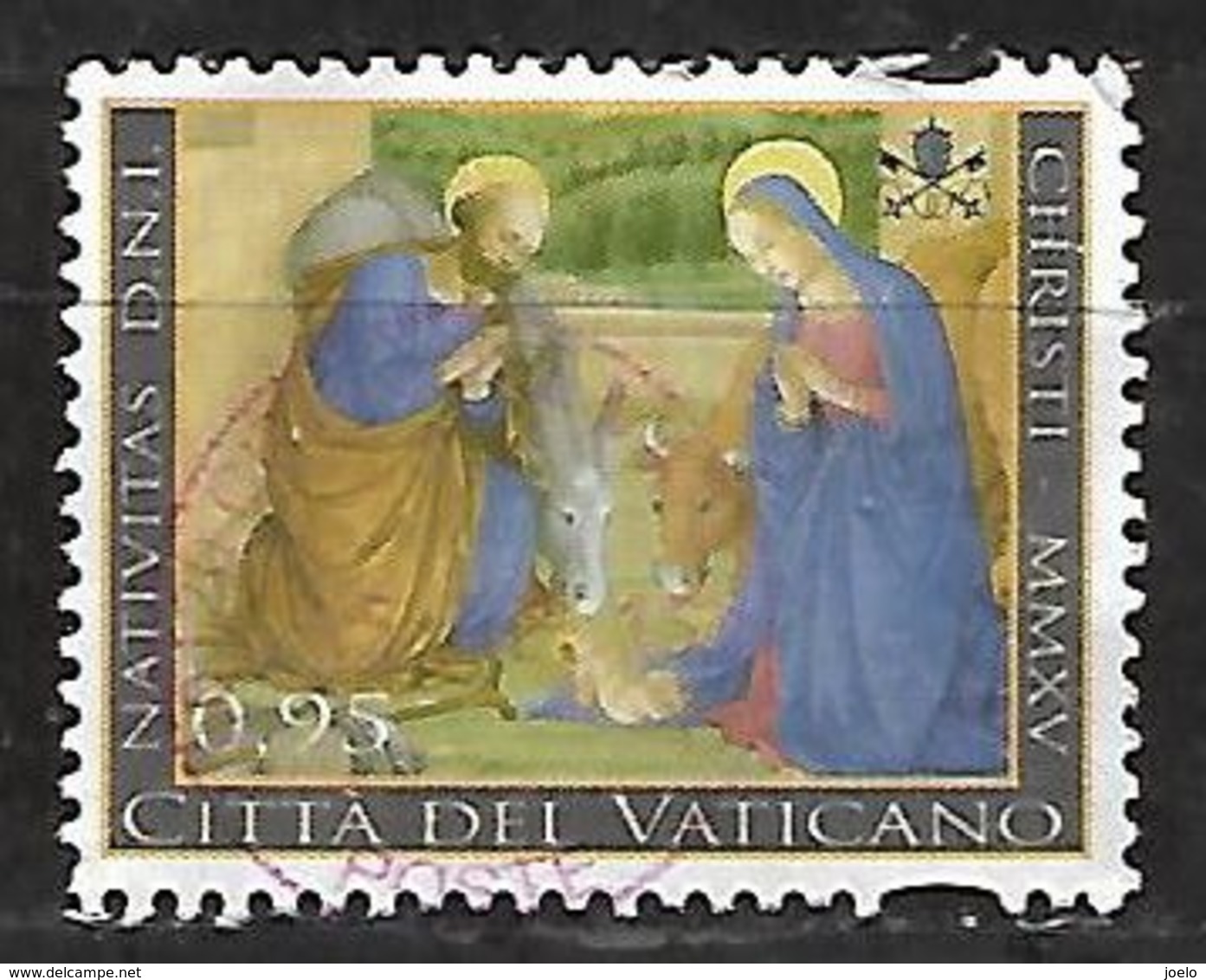 VATICAN 2015 CHRISTMAS NATIVITY - Used Stamps
