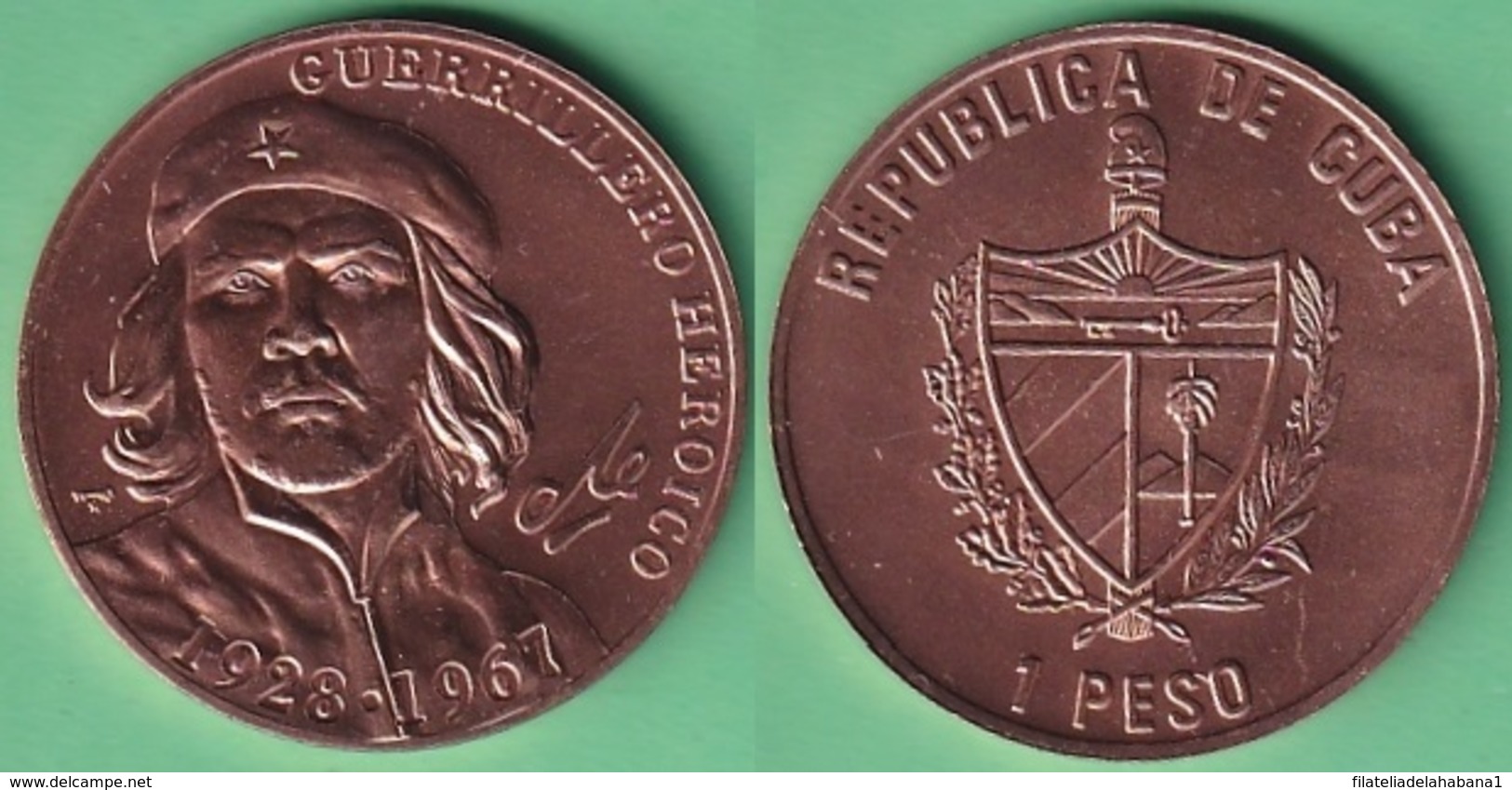 2007-MN-202 CUBA UNC 1$ COPPER 2007. ERNESTO CHE GUEVARA. - Cuba