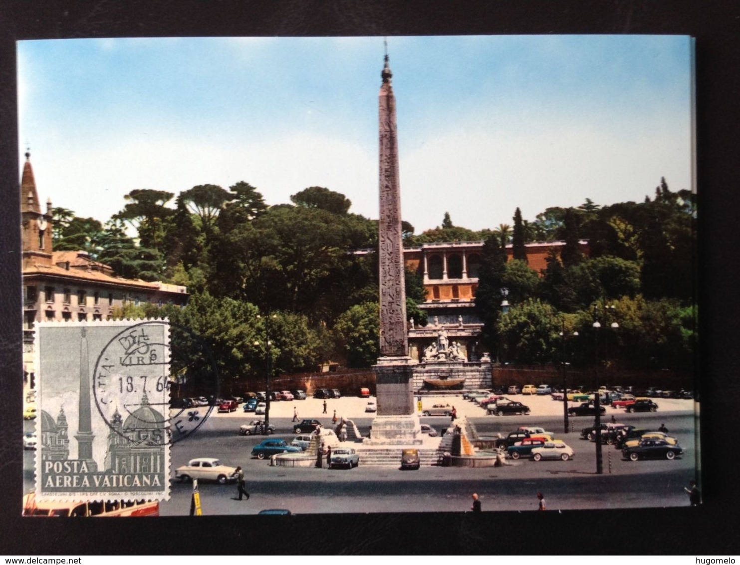 Vatican, Uncirculated And Stamped Postcard, Maximum Card, « People Square », 1964 - Vaticaanstad