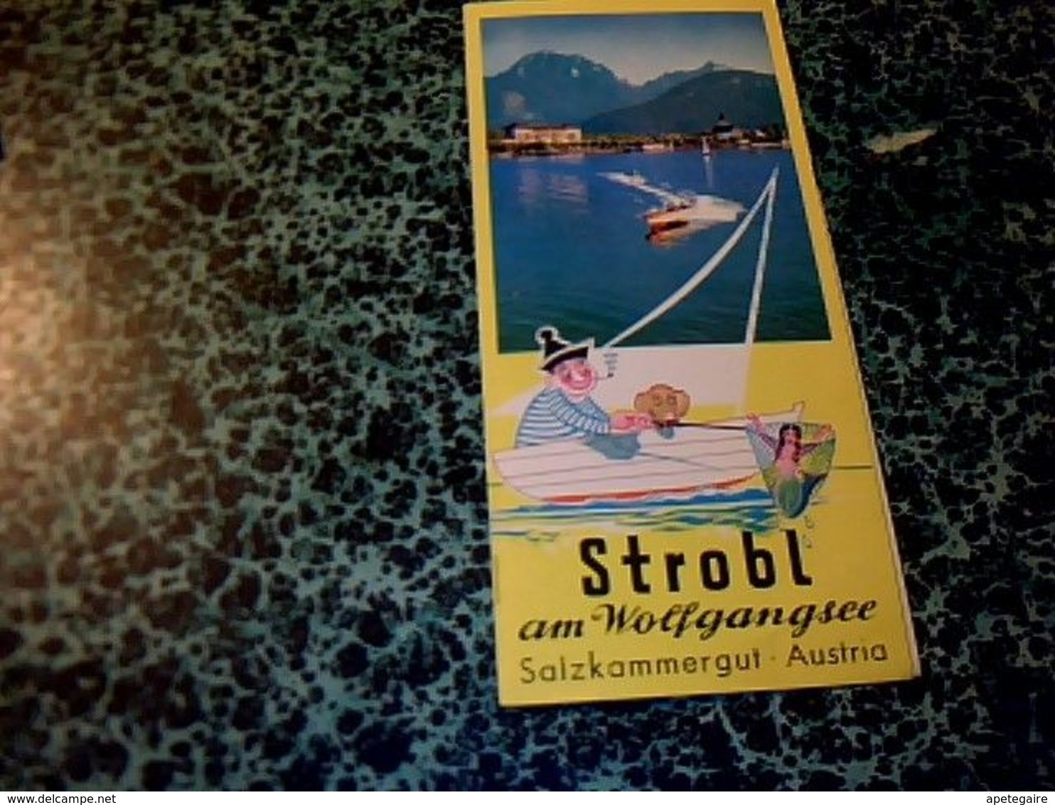 Autriche Dépliant  Touristique Avec Carte  Strobl Am Wolfgahgsee Salzkammergut Année 70/80? - Dépliants Touristiques
