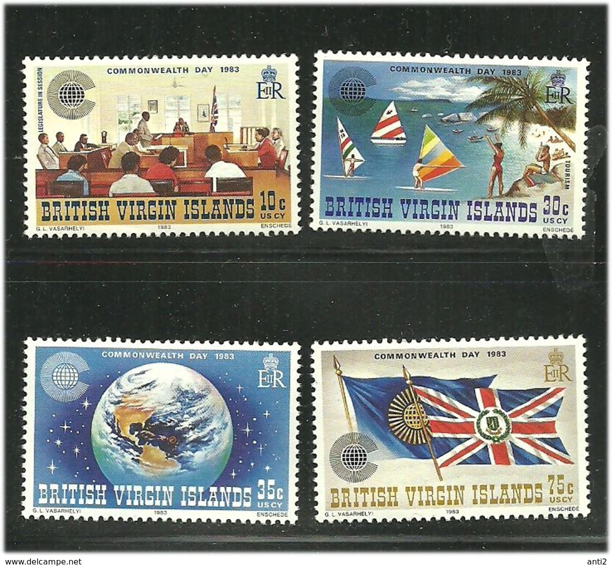 British Virgin Islands 1983 Commonwealth Day, Mi 444-447, MNH(**) - Britse Maagdeneilanden