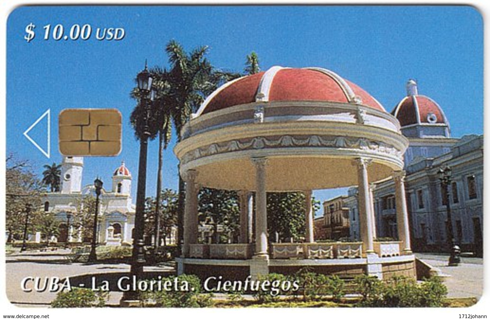 CUBA A-319 Chip Etecsa - View, Village - Used - Cuba