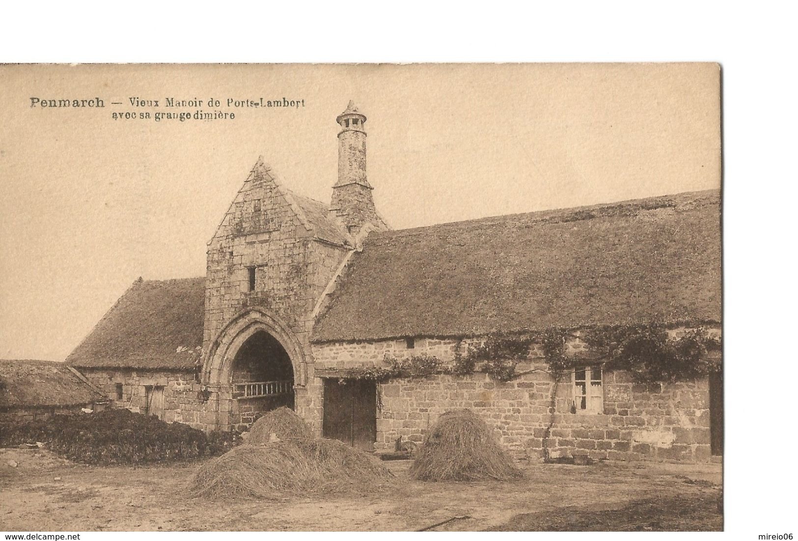 PENMARCH (Finistère), Vieux Manoir De Portz Lambert Avec Sa Grange Dimière - Penmarch