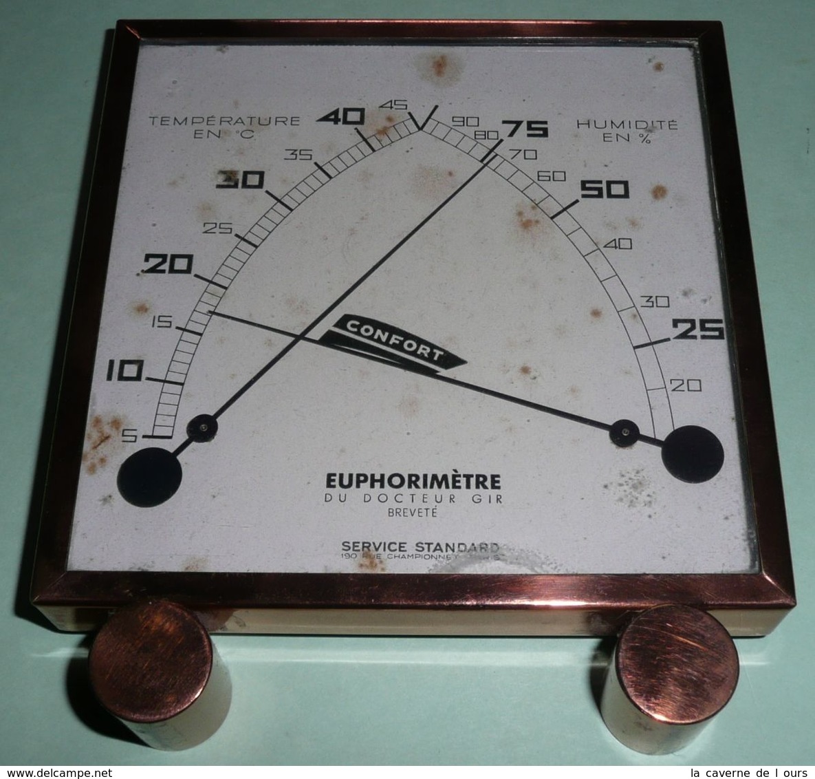 Rare Euphorimetre Du Docteur GIR CONFORT , Thermomètre Hygromètre, Pour Cave à Vin ?? Oenologie ?? - Other Apparatus