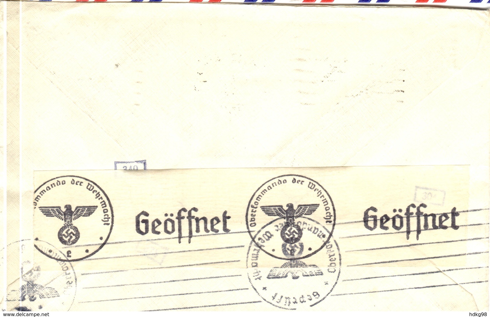 US+ 1939 Mi 450 Geflügelter Globus Auf Brief GH - Covers & Documents