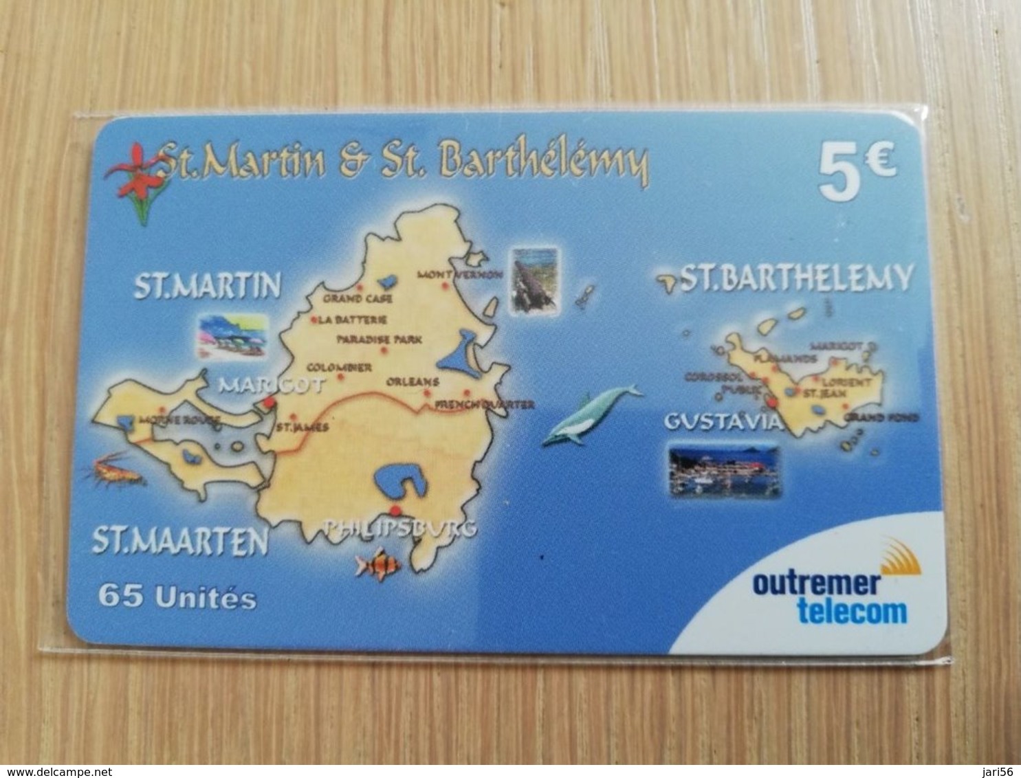 Caribbean Phonecard St Martin French ST MARTIN?& ST BARTHELEMY 5€  Outremer Telecom   **2173 ** - Antillen (Frans)