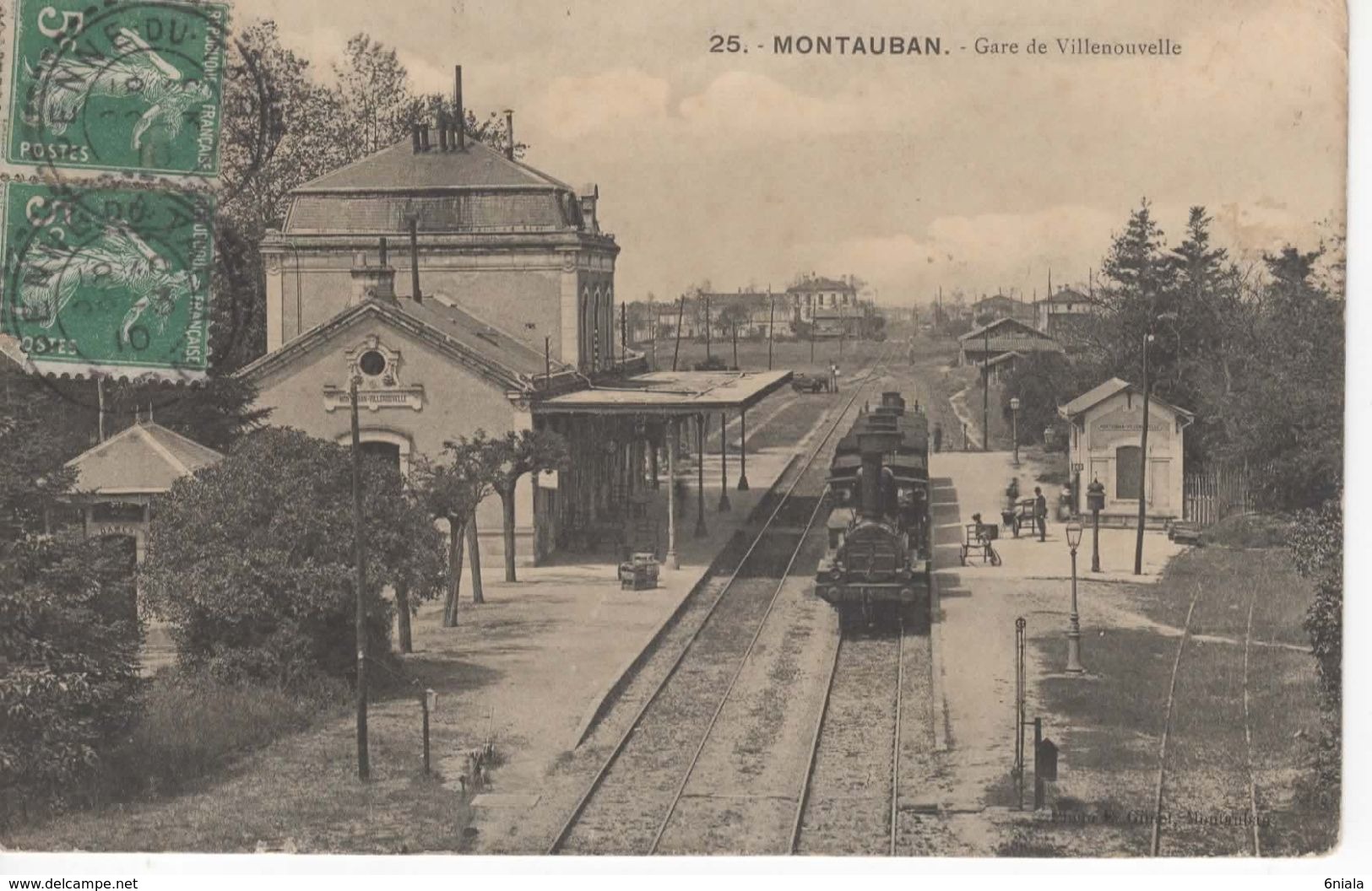 686 82  MONTAUBAN  Gare De Villenouvelle     Train,  Locomotive  Tarn Et Garonne - Montauban