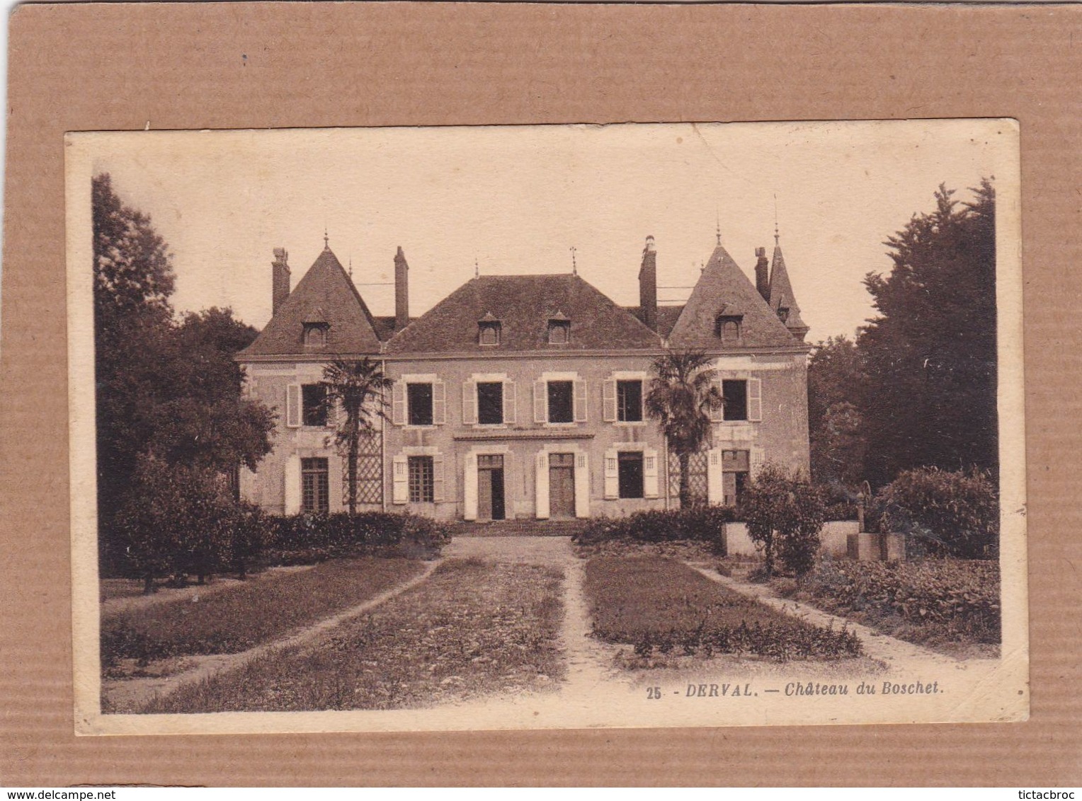 CPA 44 Derval Château Du Boschet - Derval