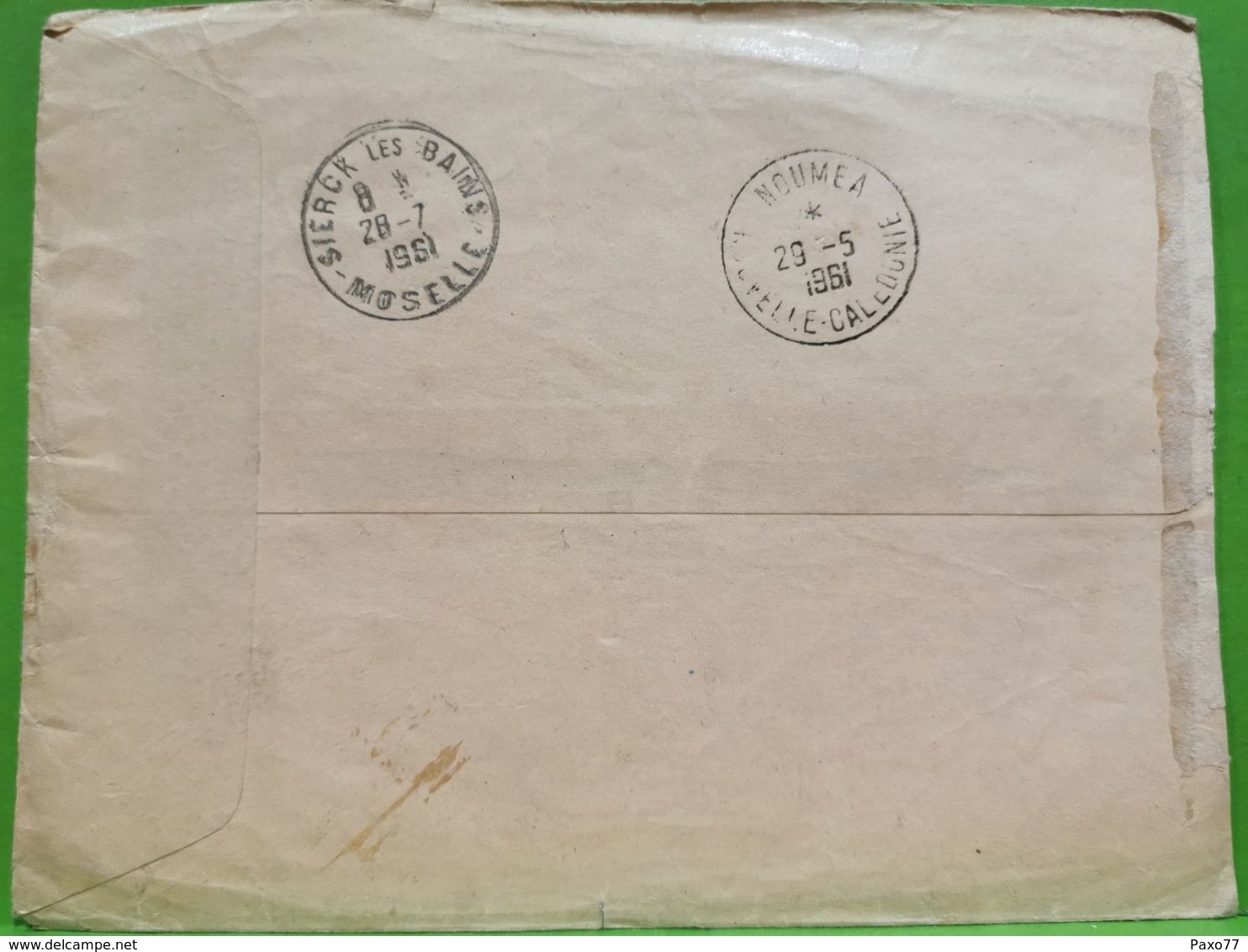 Enveloppe, Oblitéré Mata-Utu 1961 Envoyé à Sierck Les Bains - Lettres & Documents