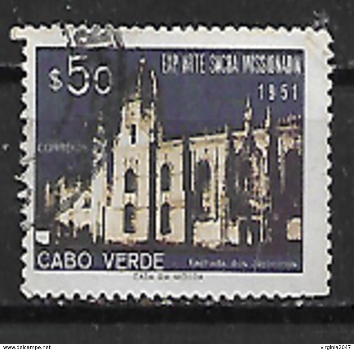 1951 Cabo Verde Edificios 1v. - Altri - Africa