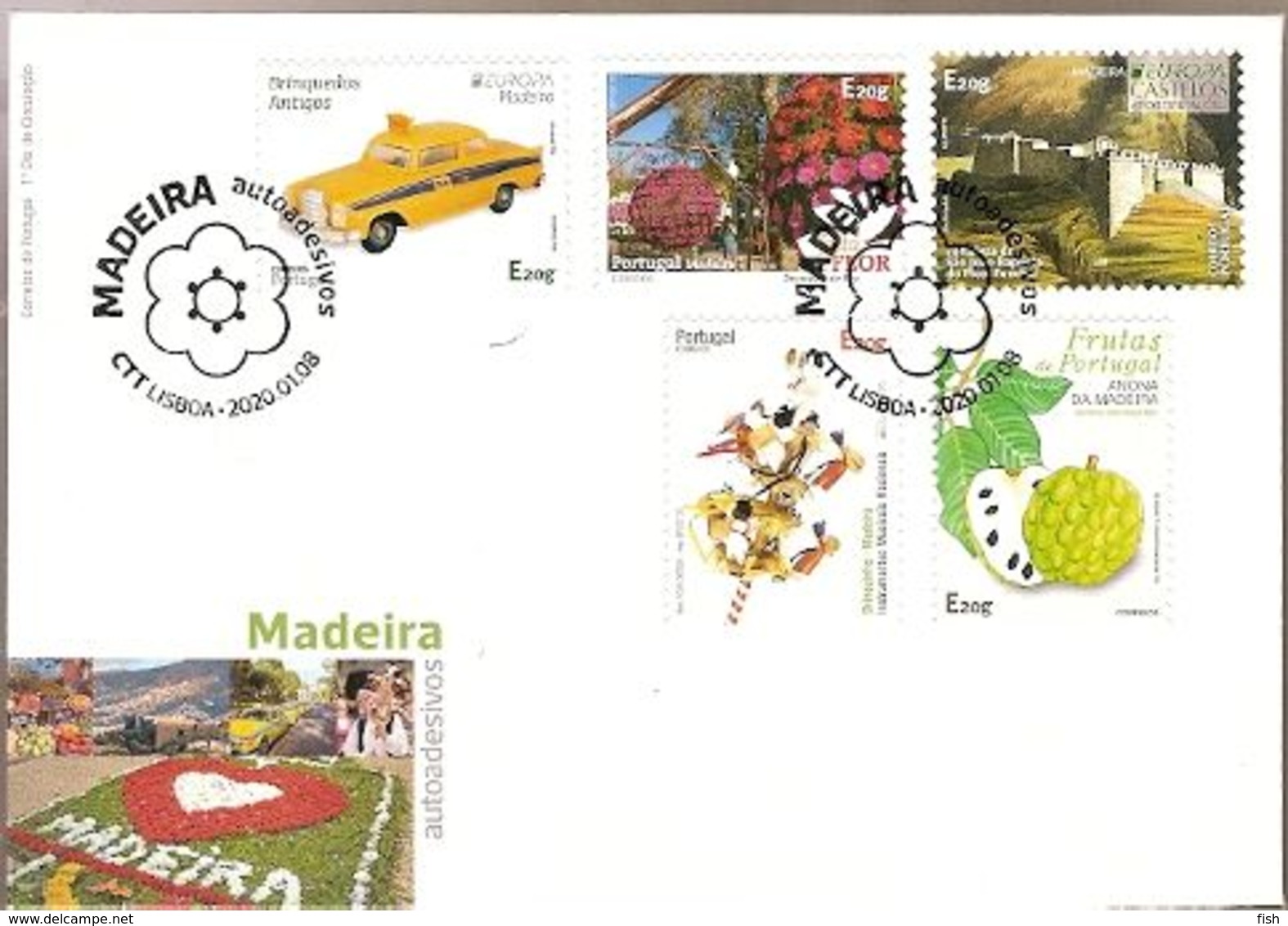 Portugal  & FDC Self-Adhesives, Madeira, 2020 (8424) - Unclassified