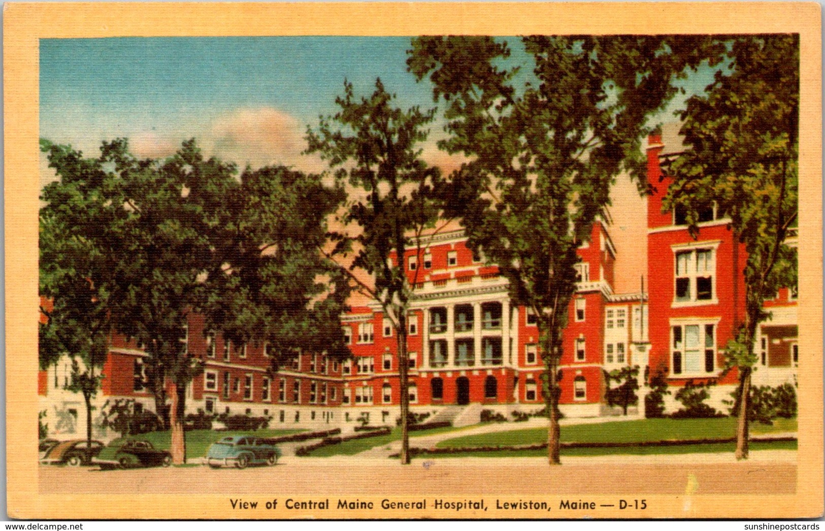 Maine Lewiston View Of Central Maine General Hospital Dexter Press - Lewiston