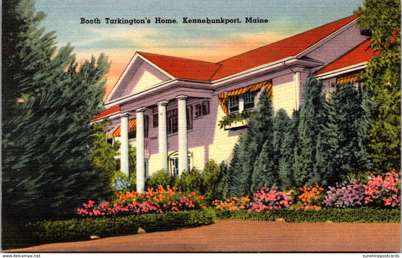 Maine Kennebunkport Booth Tarkington's Home 1953 - Kennebunkport
