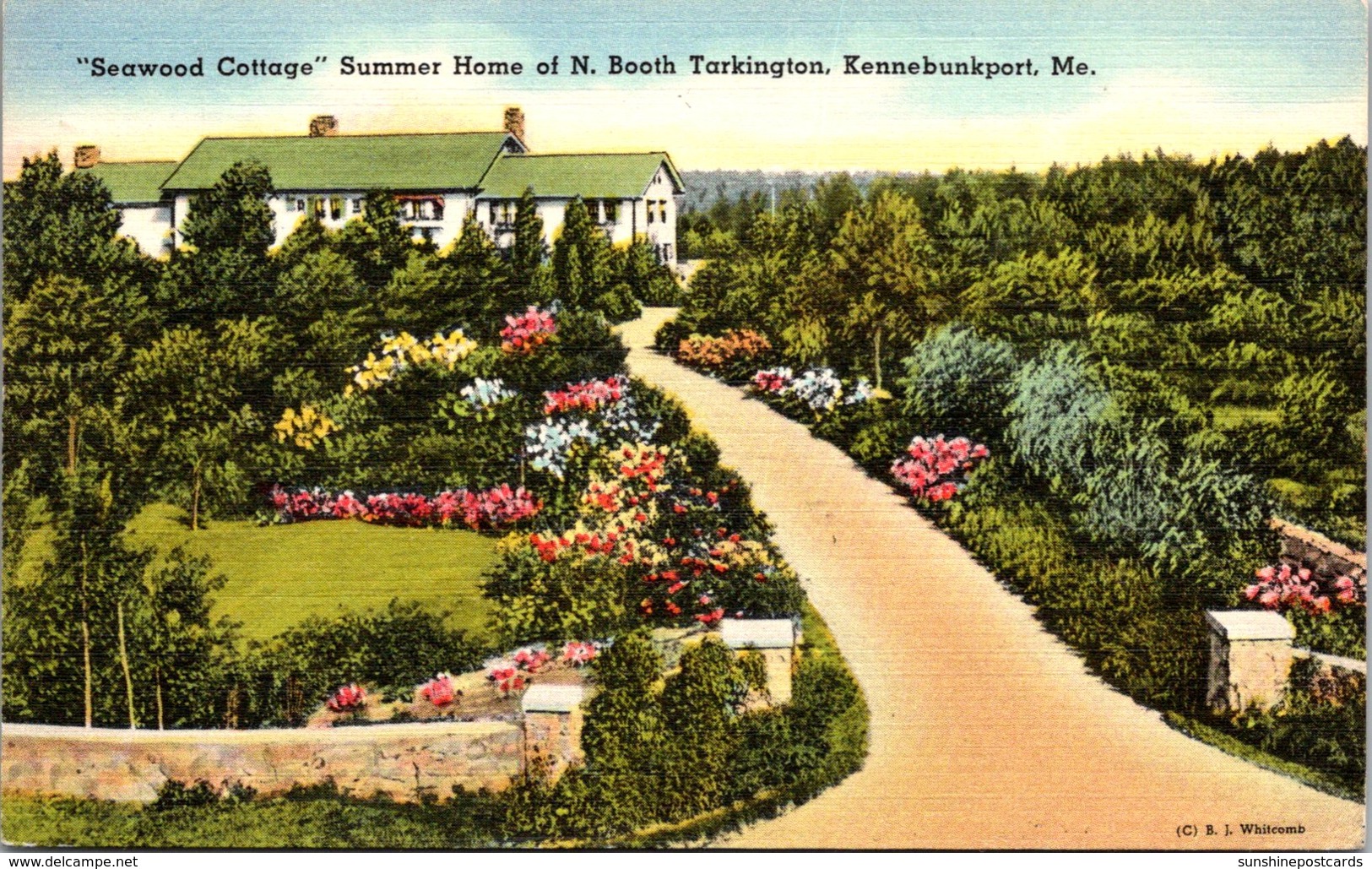 Maine Kennebunkport "Seawood Cottage" Summer Home Of N Booth Tarkington 1962 - Kennebunkport