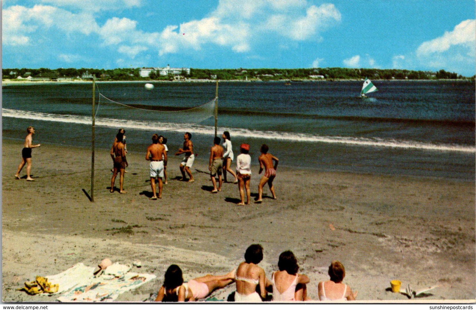 Maine Kennebunk Gooch's Beach Volley Ball Game - Kennebunkport
