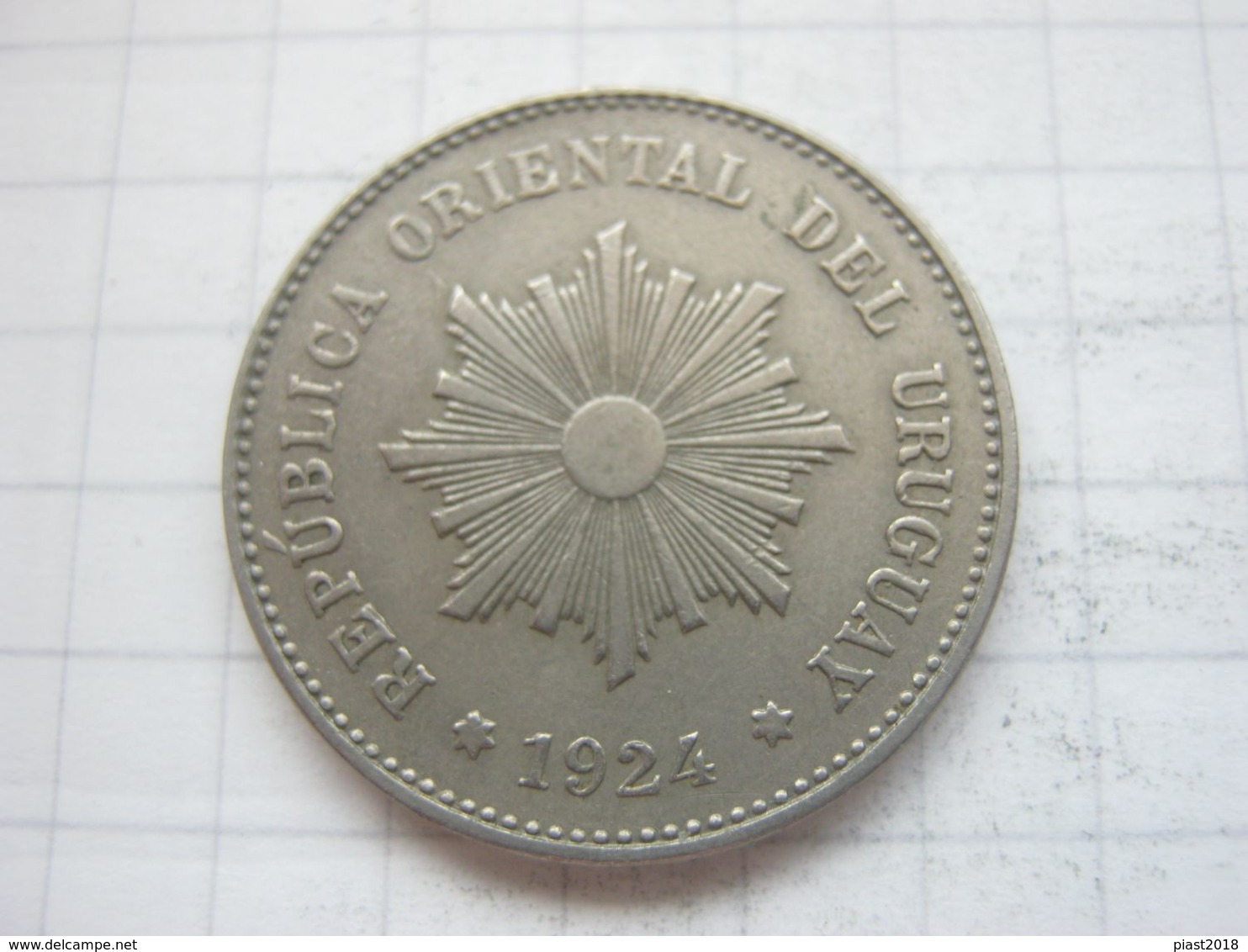 Uruguay , 5 Centesimos 1924 - Uruguay