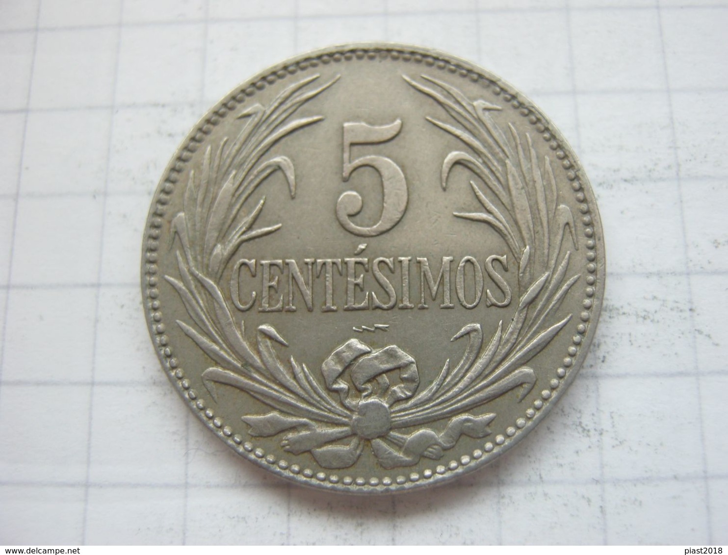 Uruguay , 5 Centesimos 1924 - Uruguay