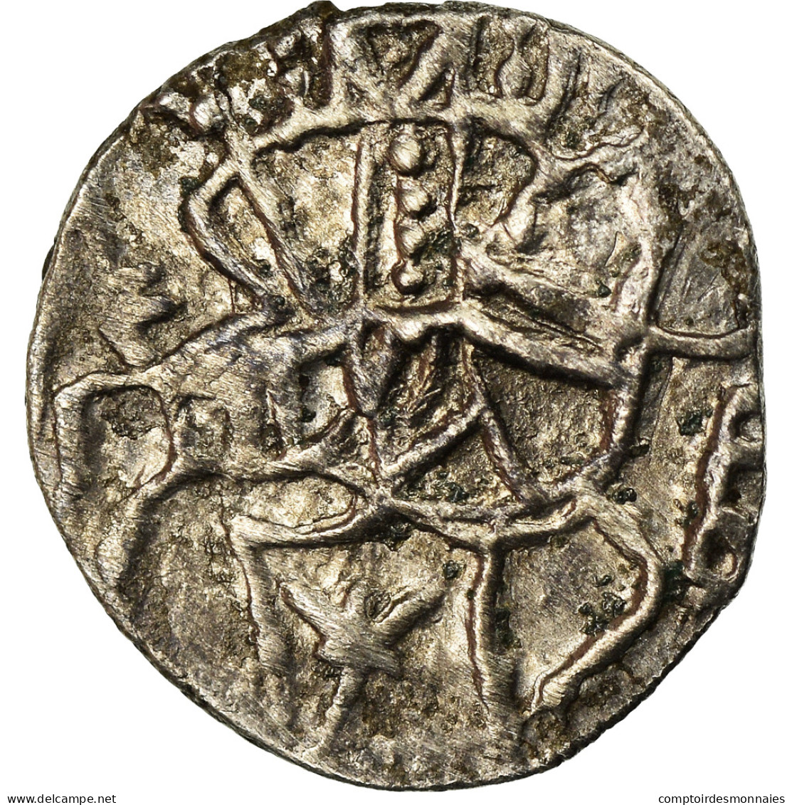 Monnaie, Alexis IV Comnène, Aspre, 1417-1429, TB+, Argent, Sear:2641 - Byzantinische Münzen