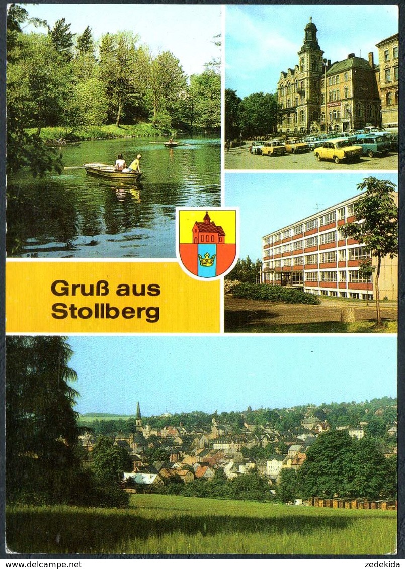 D6651 - Stollberg - Erich Weinert Oberschule Schule - Bild Und Heimat Reichenbach - Stollberg (Erzgeb.)