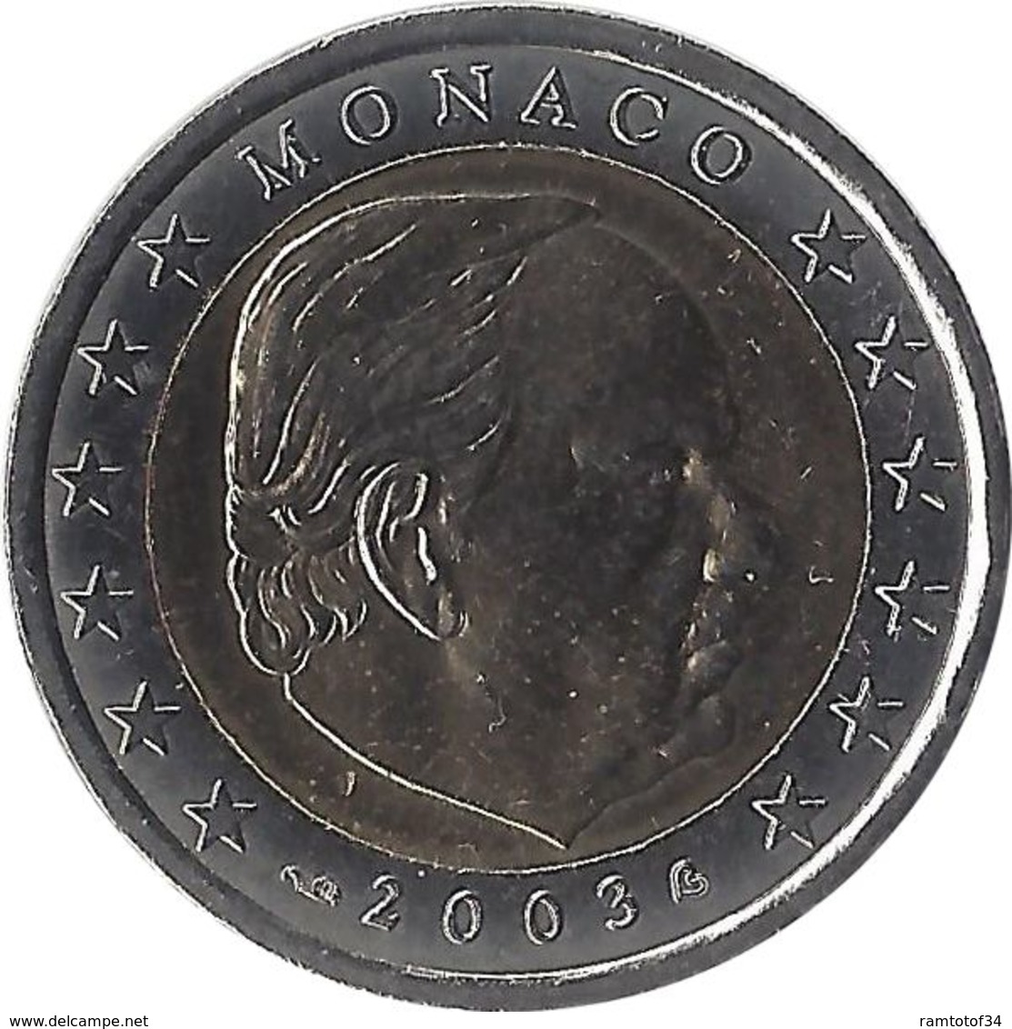 2E221 - MONACO - 2 Euros - S.A.S. Le Prince Rainier III 2003 - Monaco