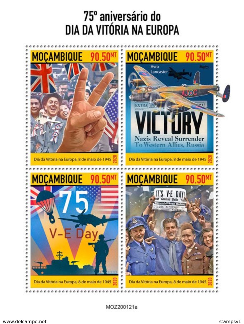 Mozambique 2020 75th Anniversary Of VE Day. (0121a)  OFFICIAL ISSUE - WW2