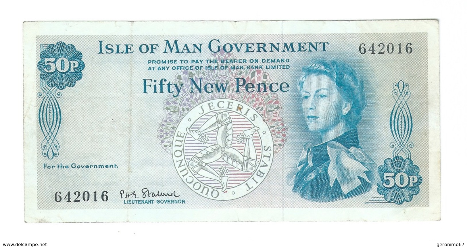 Isle Of Man - Elizabeth II - 50 New Pence - 50 New-pence