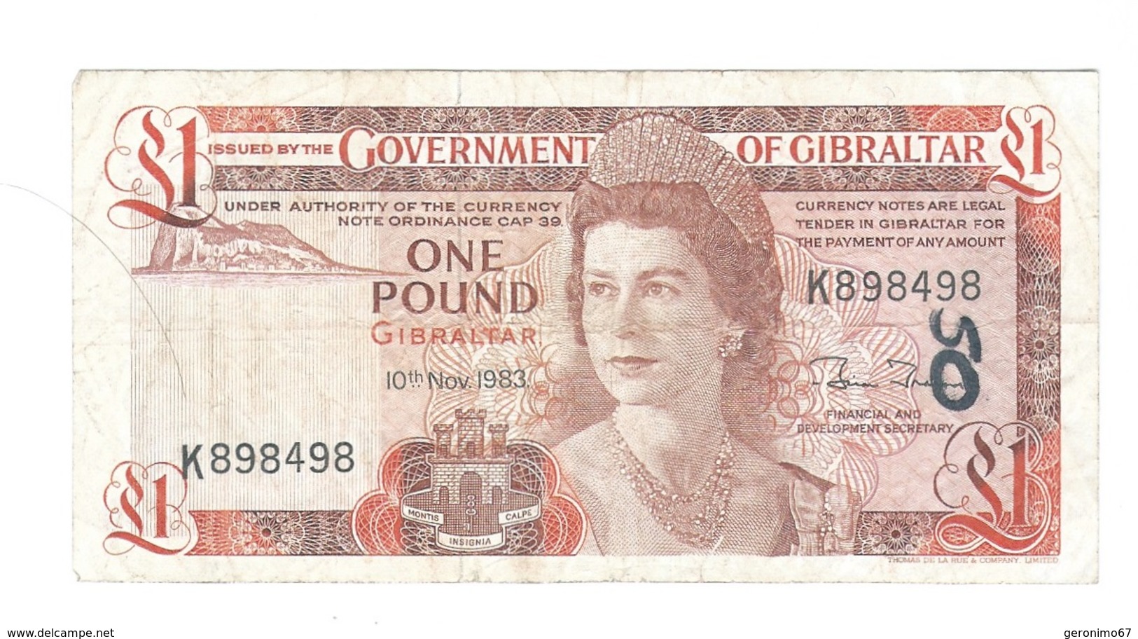 Gibraltar - Elizabeth II - 1 Pound - Gibilterra