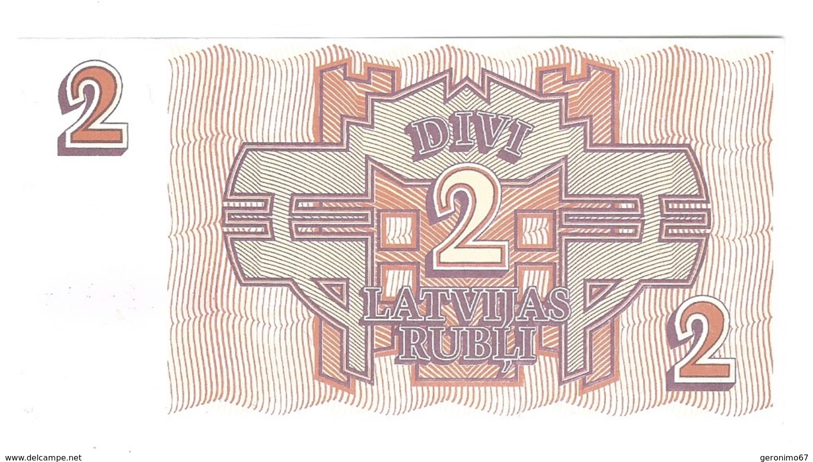 Latvia - 2 Rubli - UNC - Letonia