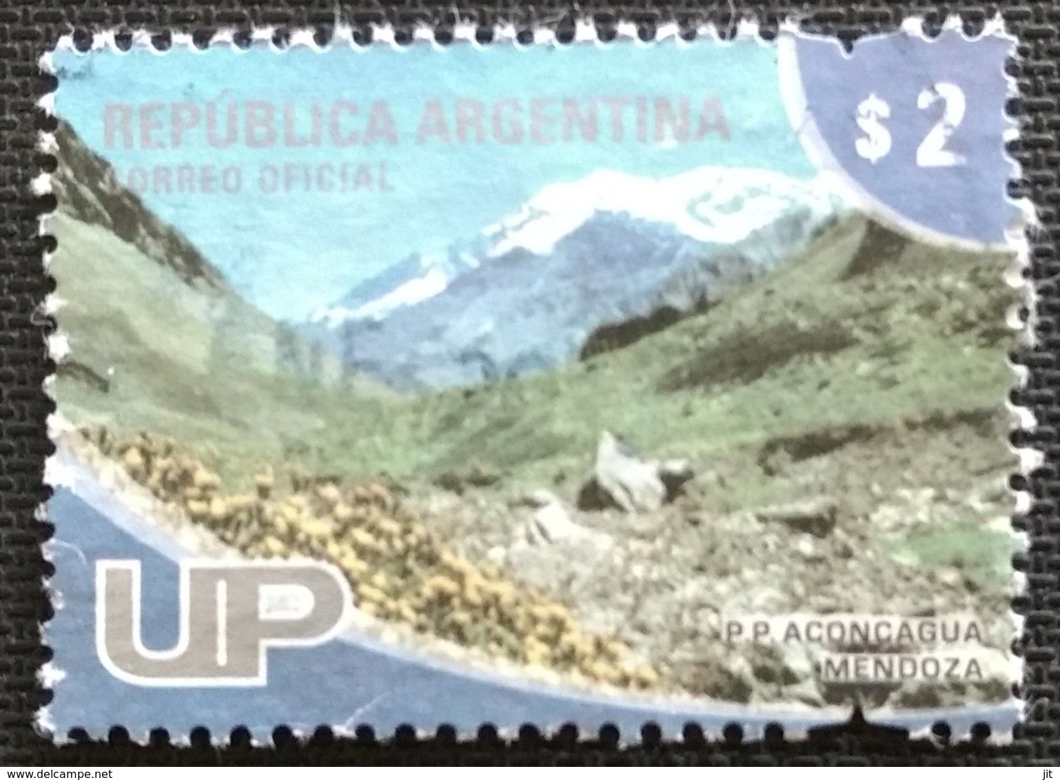 128. ARGENTINA ($2)  USED STAMP - Usados