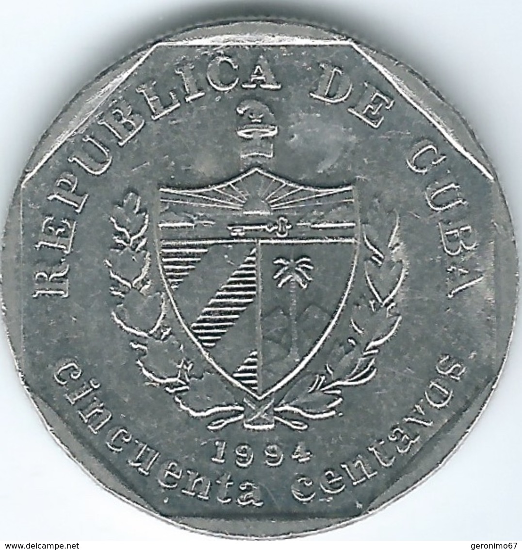 Cuba - 50 Centavos - 1994 - KM578 (Visitor Coinage) - Cuba